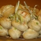 Baby baguettes filled with creamed egg mayonnaise, spring onion and paprika