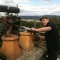 A televised stove installation