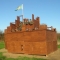 Castle used during paintball and laser tag games