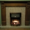 Timber fireplace