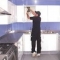 one of out team fitting a kitchen