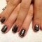 Dark Stars Glitter Nails at Fancy Fingers Bournemouth