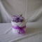 beautiful one tier nappy cake