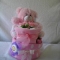Baby girl two tier nappy cake