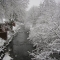 Bridge onto site in Winter