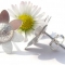 Handmade Silver Daisy Earrings