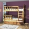 Max Triple Bunk beds Oak Colour