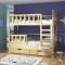 Max Triple Bunk bed Pine Colour