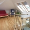 Detached bungalow with balustrade and space saver steps
