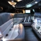 Interior View of the White Hummer H3