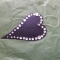 hjand cut cornish slate button heart