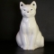 Porcelain Cat Toilet Brush Holder