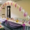 Double Bubble balloon arch for top tables