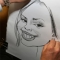 drawing a caricature