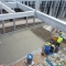 Concrete screed to rooftop