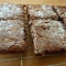 Freshly baked chocolate brownies