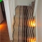 striped carpet on a stair case
