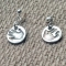 Hand print earrings