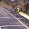 One of our staff finishing and install