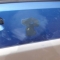 Car paint scratch