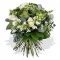a classic white and green bouquet