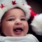 First Christmas Baby Portrait