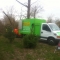 tree lorry and woodchipper