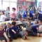 A happy group of KS2 French students in an LCF French Class