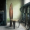 Shield Back Chair  In cherry, maple or walnut this stunning high back chair, seen here in walnut and