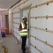 Office Refurb: Timber Cladding First fix stage.