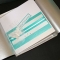 'Butterfly stripes' luxury birthday card