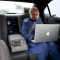 Lady Inside Mercedes On Laptop