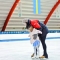 coach ice skate beginners