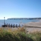 Seaton beach and river Axe