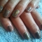 Rubble with glitter ring finger