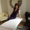 Therapy room at the Mayfair practice. Light and chic. We turn the lights down during massage