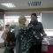 Virginia McKenna buying scarves from Annie's Closet