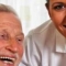One of our Care staff chatting with a client