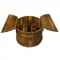 Round Wine and Wine Glass Storage Coffee Table