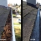 gutter cleaning before and after