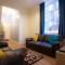 The living room from of our student properties.