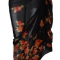 Black Cotton Sarong with Flower Design