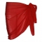 Plain Half Red Cotton Sarong