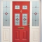Domestic glass work on doors
