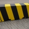 Type B Yellow/Black Striped - L 2300 x W 500 x H 700mm, Weight approx 1.65 tonnes