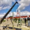 Spider crane listing steel