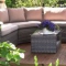rattan corner dining set