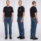 Classic Regular Tapered Nihon Menpu Rainbow Selvage Denim - Mid Dark Used