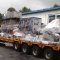 Complete Tetra Pak line being loaded to truck for shipment to India