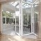 Looking Though PVCu Bi-Fold Door Into PVCu Orangery